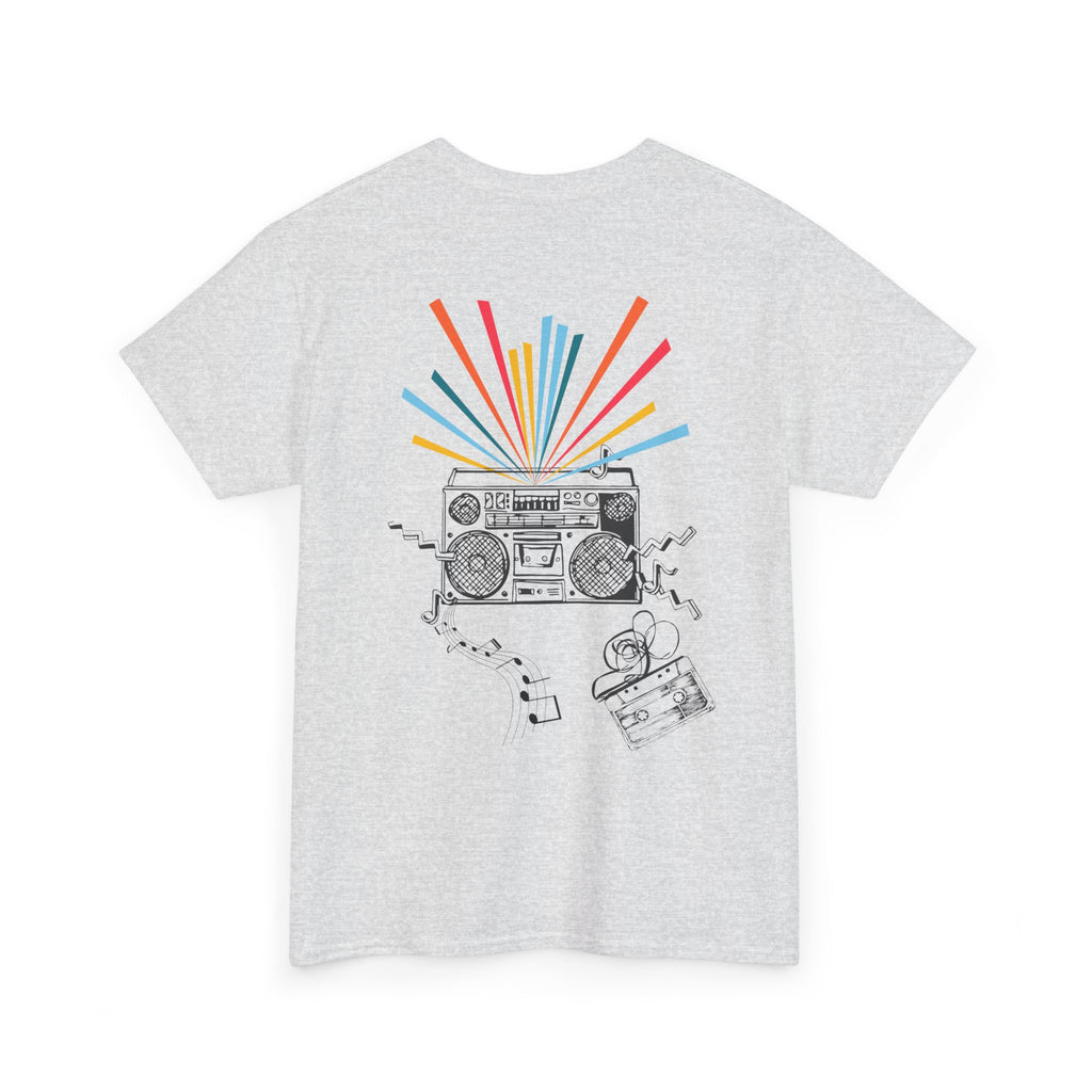 Retro Boombox Vintage Stereo Graphic T‑Shirt