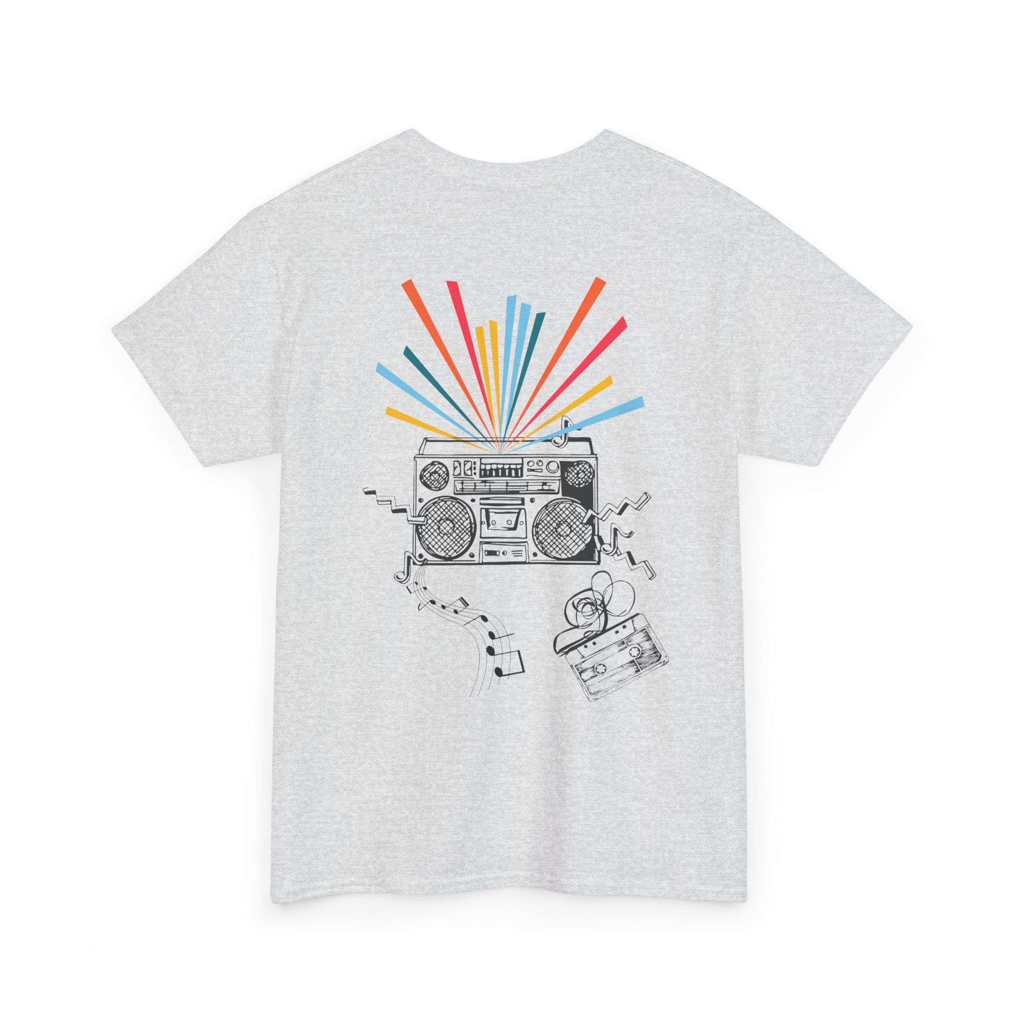 Retro Boombox Vintage Stereo Graphic T‑Shirt