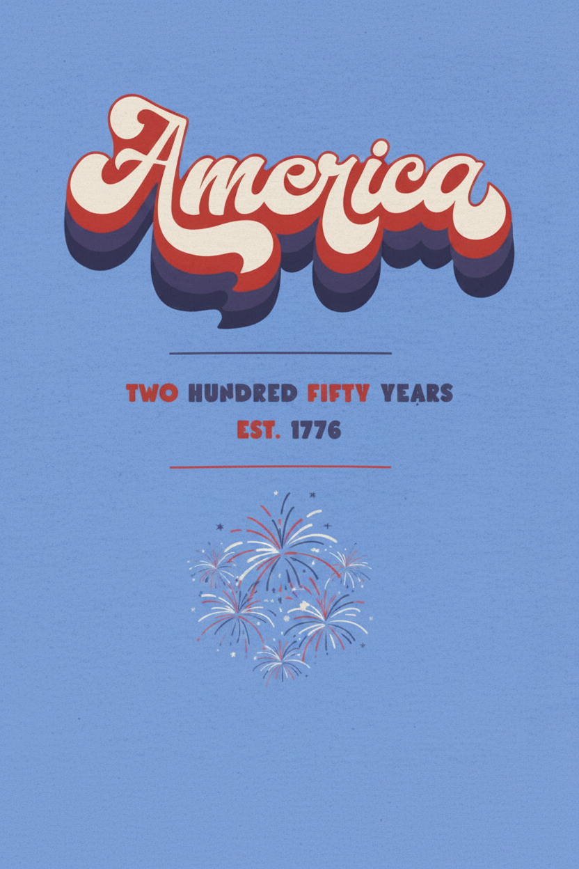 Retro America 1776 T-Shirt - Limited 4th of July Edition